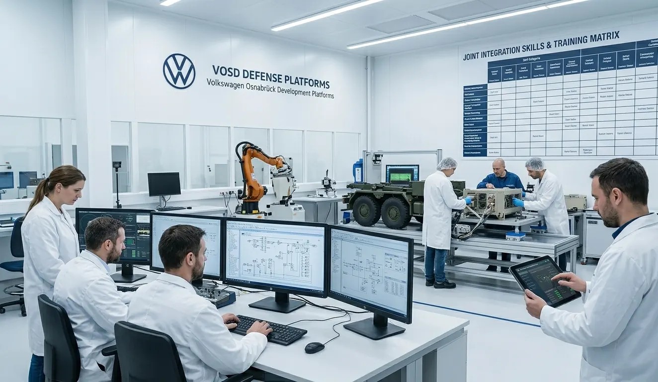 Modern instrumentation laboratory at Volkswagen Osnabrück